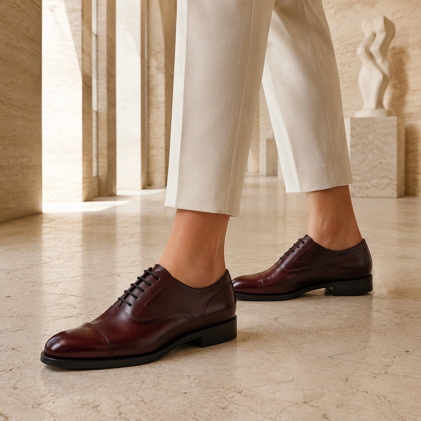 WOMAN OXFORD CAP TOE ROIS GOODYEAR