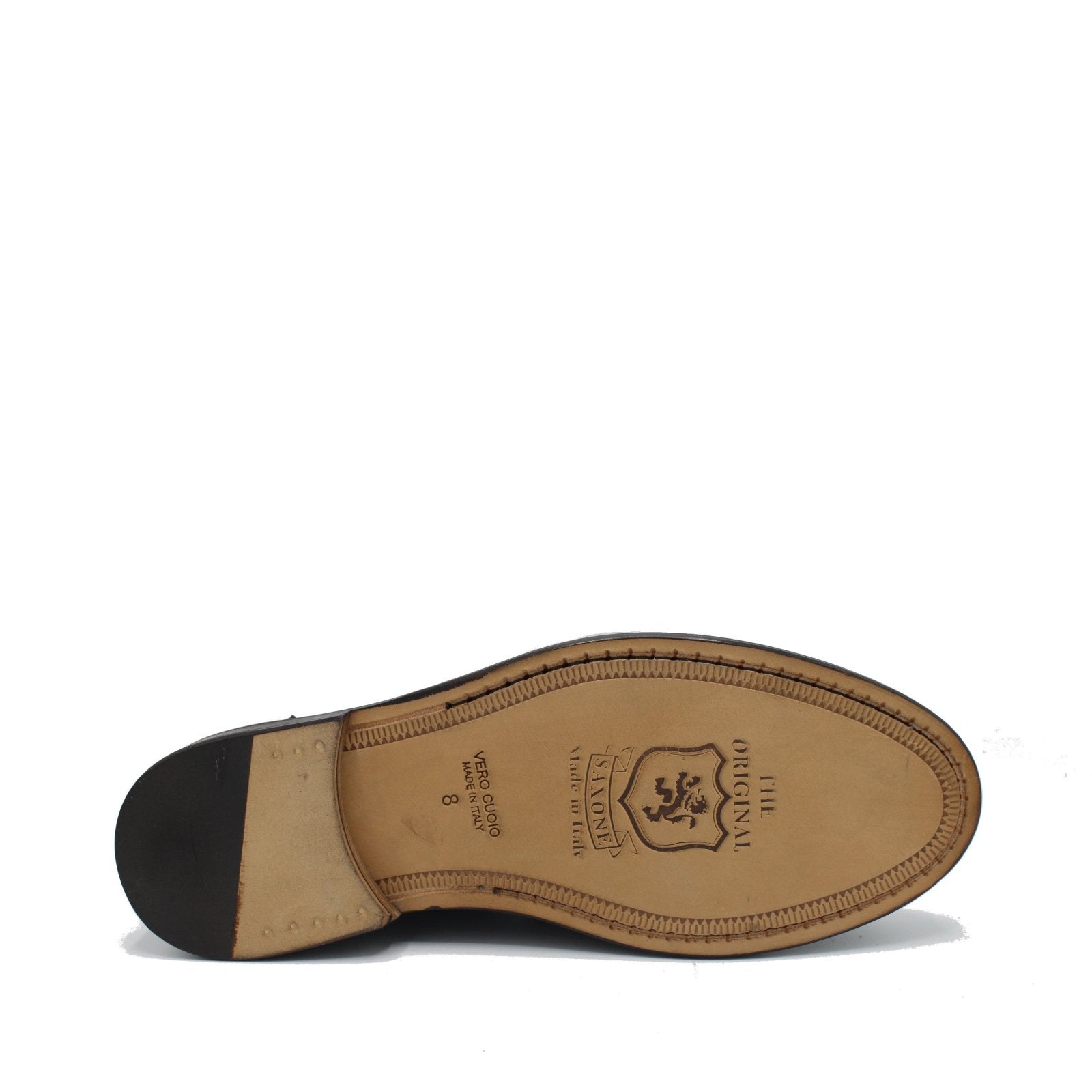 1405 LOAFER BLACK LEATHER - Saxone of Scotland