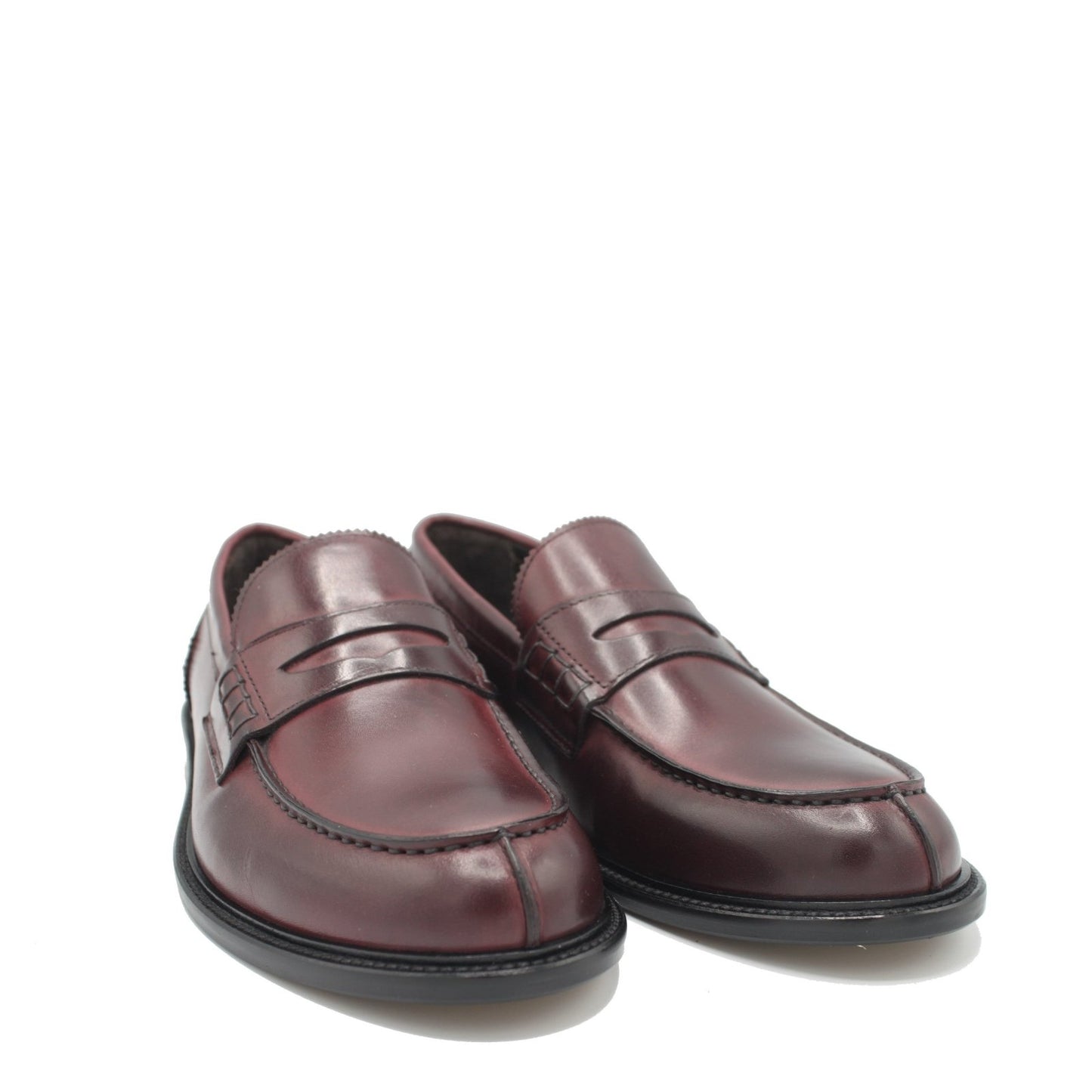 1405 LOAFER BURGUNDY LEATHER - Saxone of Scotland