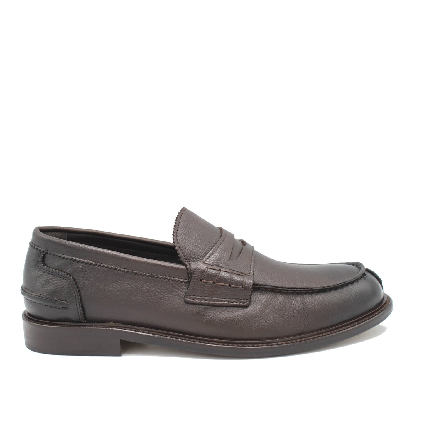 1405 LOAFER DARK BROWN GRAIN - Saxone of Scotland