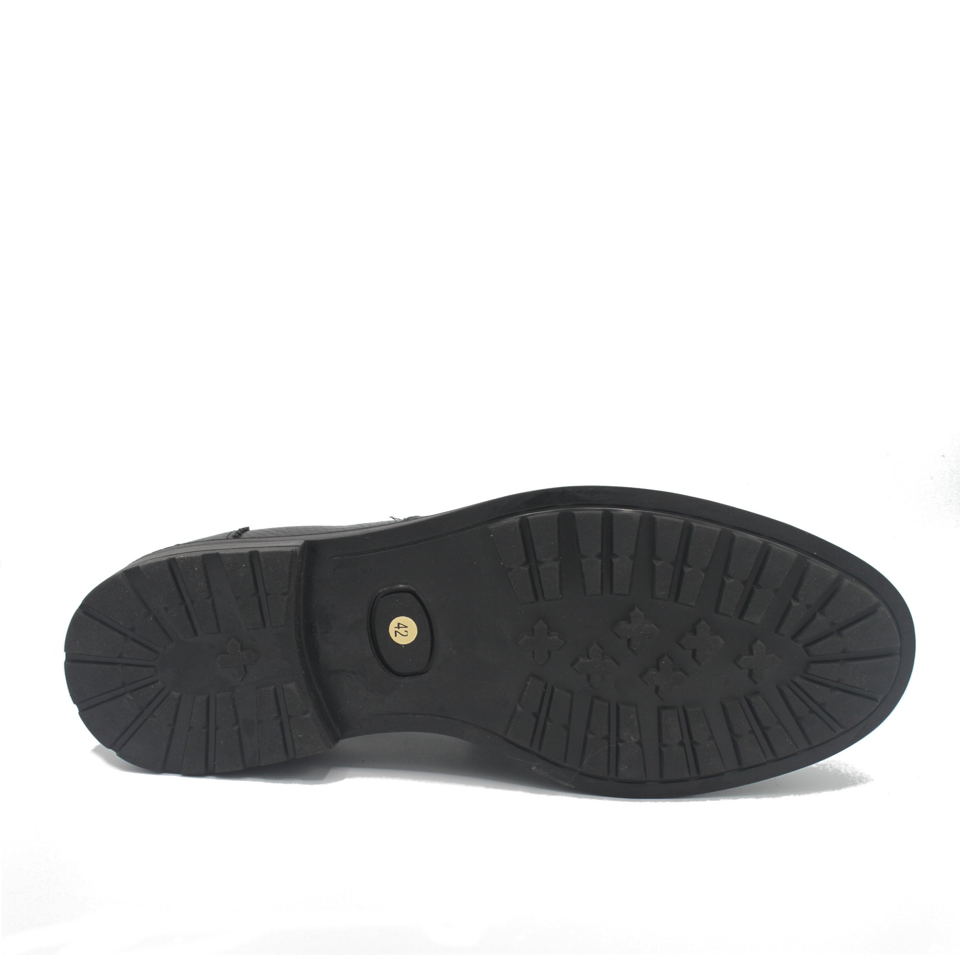 SUNDAY LOAFER BLACK LEATHER RUBBER SOLE - Saxone of Scotland