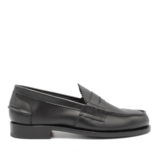 ARRAN LOAFER 1407/22 BLACK CALF - Saxone of Scotland