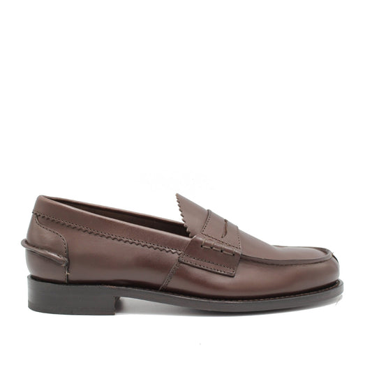 ARRAN LOAFER 1407/23 DARK WALNUT CALF - Saxone of Scotland