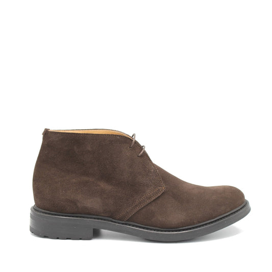 HIGHLAND BOOT DARK BROWN SUEDE - Saxone of Scotland