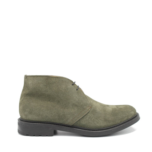 HIGHLAND BOOT DARK GREEN SUEDE - Saxone of Scotland