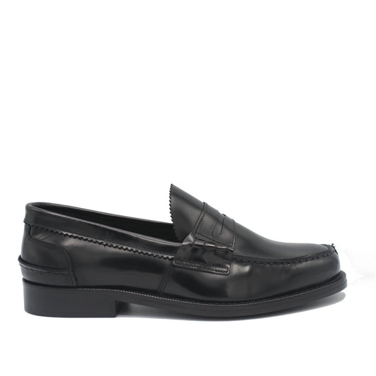 PENNY LOAFER BLACK POLISHED - Saxone of Scotland