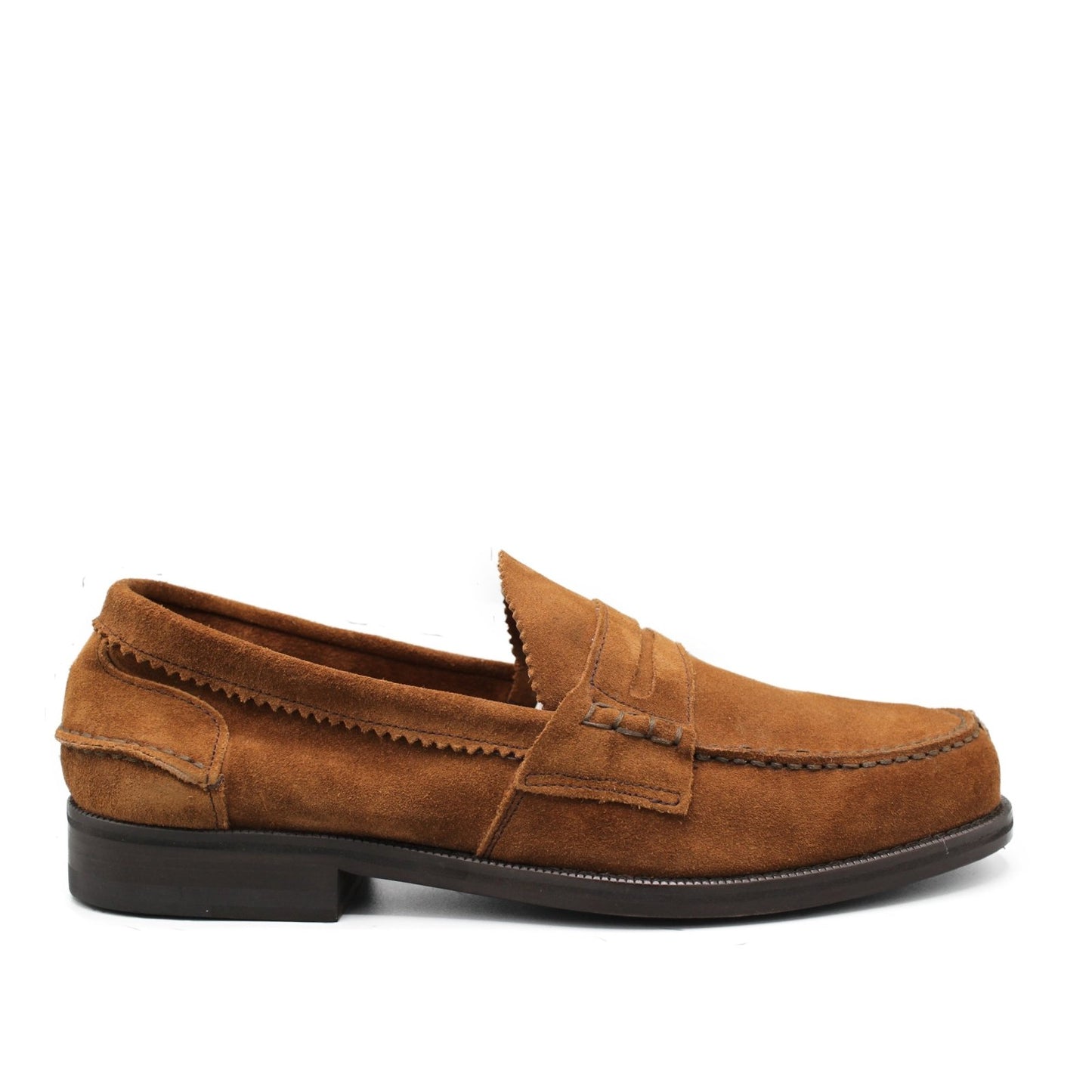 PENNY LOAFER TOBACCO SUEDE - Saxone of Scotland